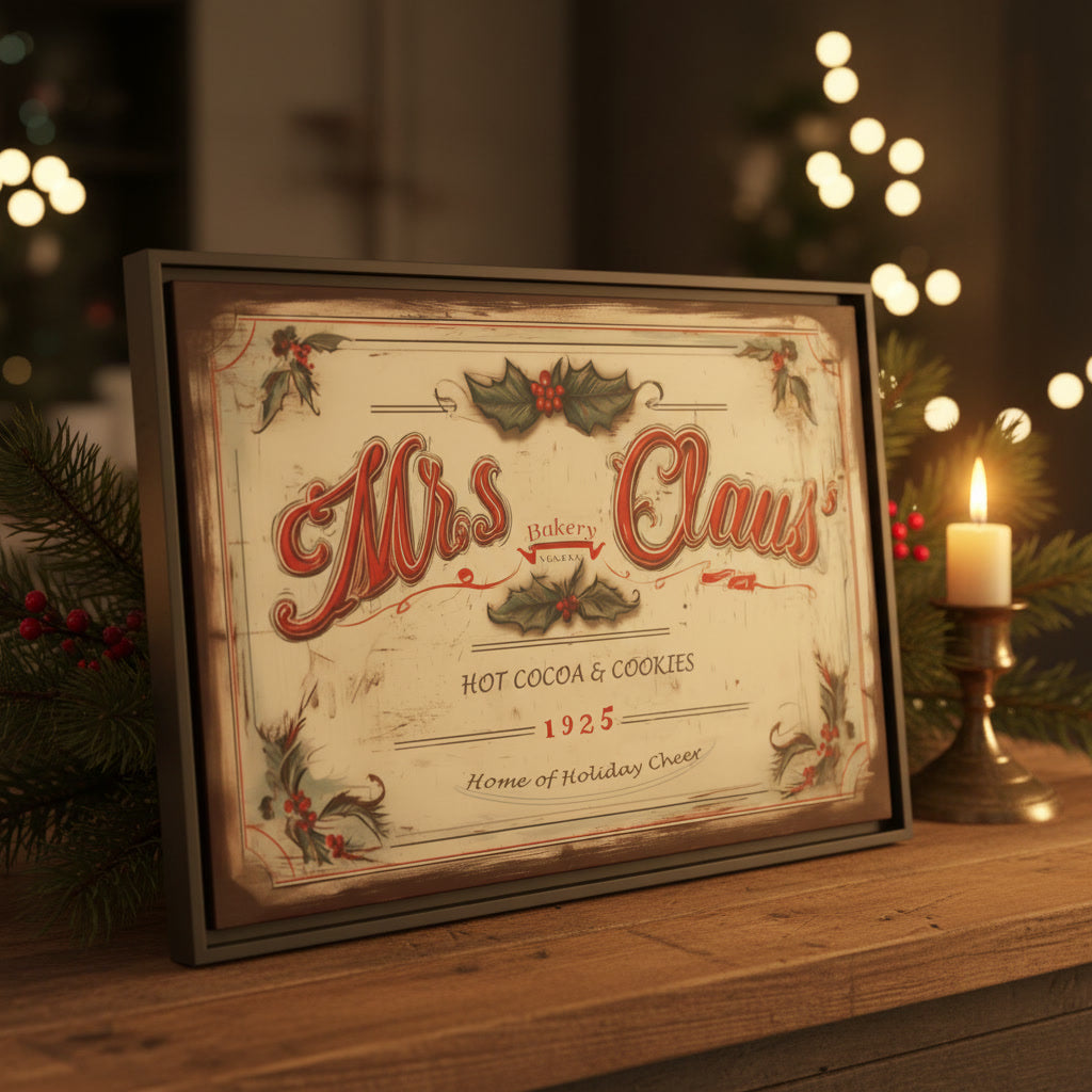 Mrs. Claus’ Bakery Framed