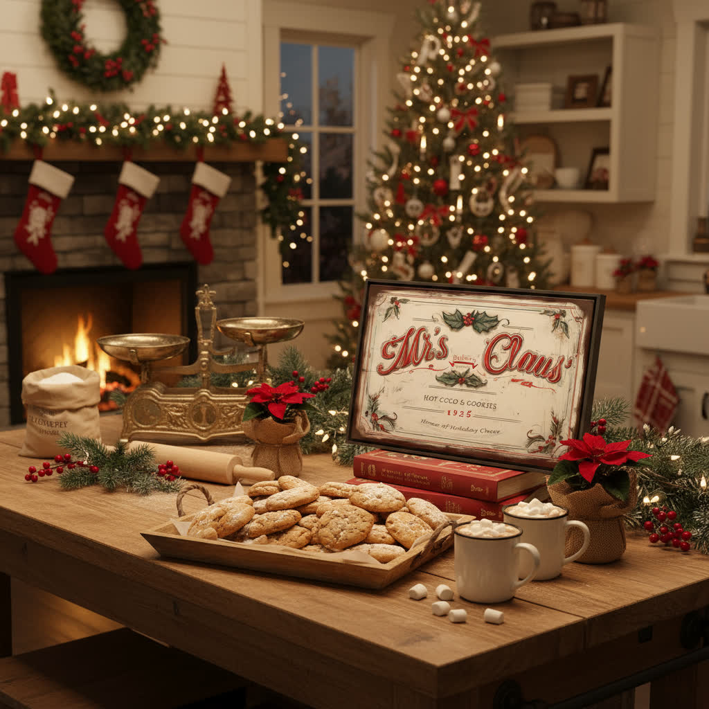 Mrs. Claus’ Bakery Framed