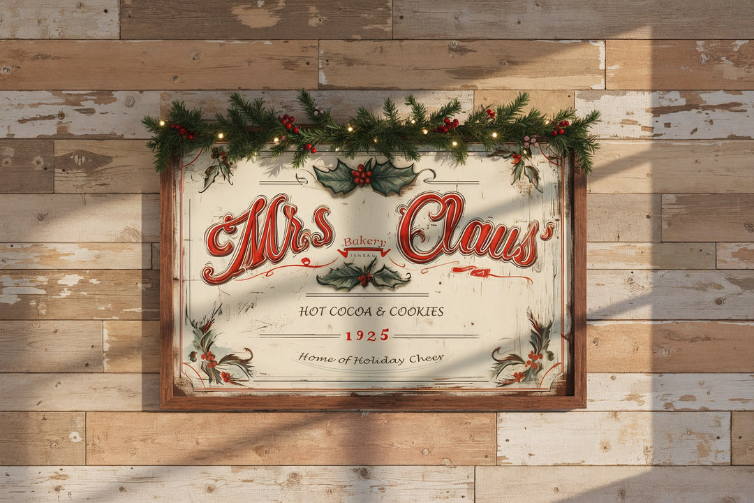 Mrs. Claus’ Bakery Framed