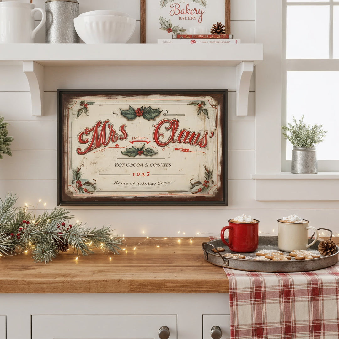 Mrs. Claus’ Bakery Framed