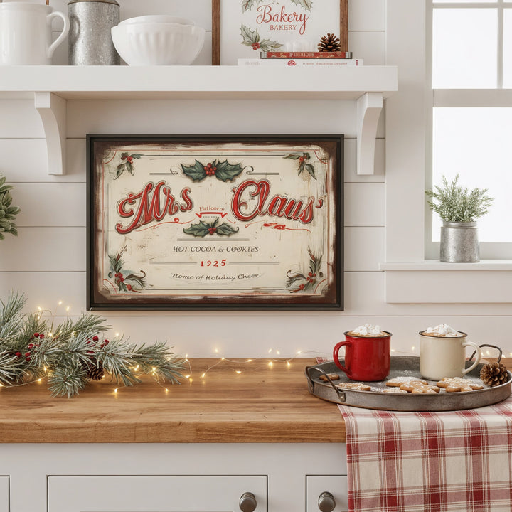 Mrs. Claus’ Bakery Framed