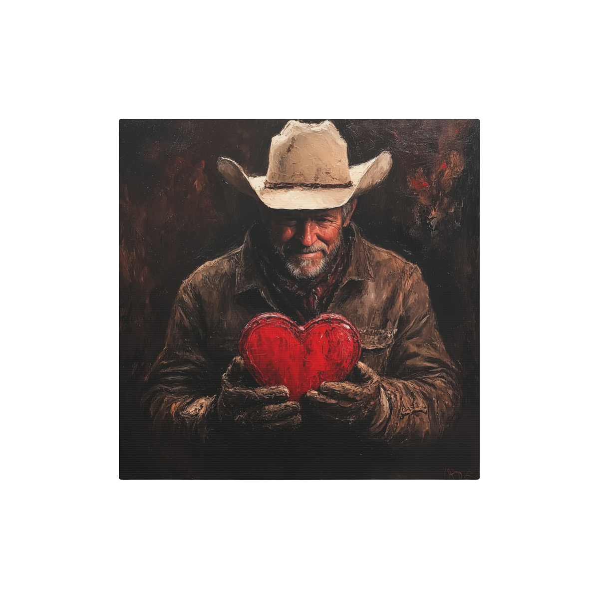 Old Cowboy's Heart (Canvas)