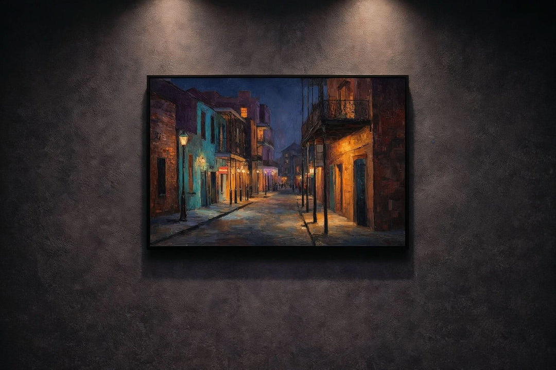 Quiet Night on Royal Street Canvas - Canvas - Texas Cowboy Creations