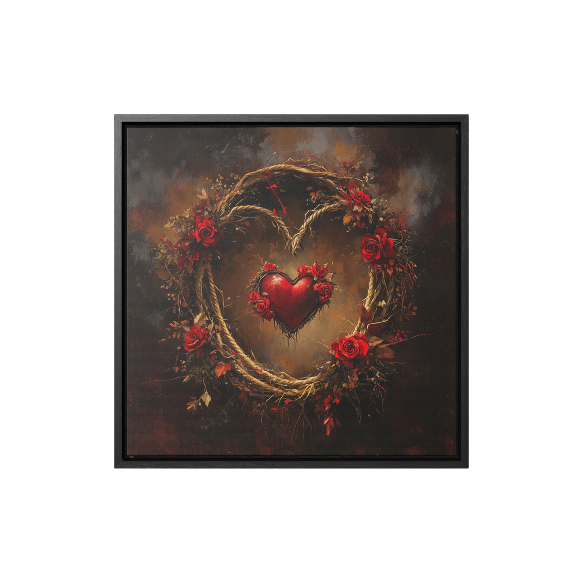 Rustic Heart Wreath (Framed)