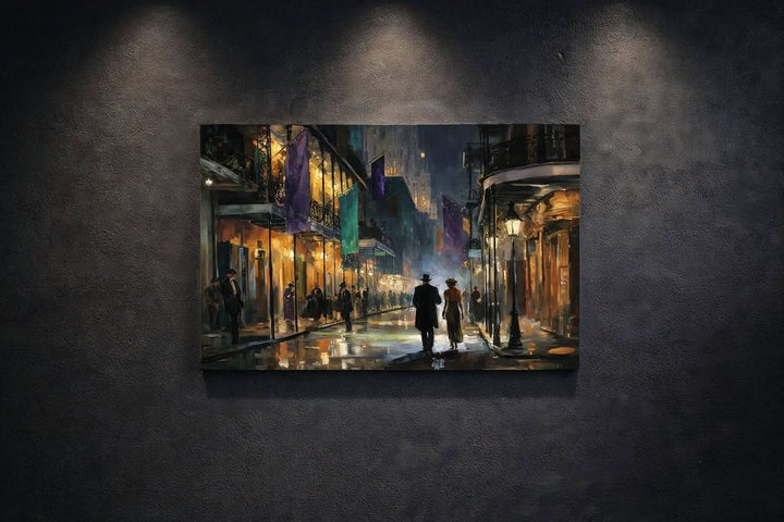 The Calm of Carnival Eve Canvas Wall Art - Canvas - Texas Cowboy Creations