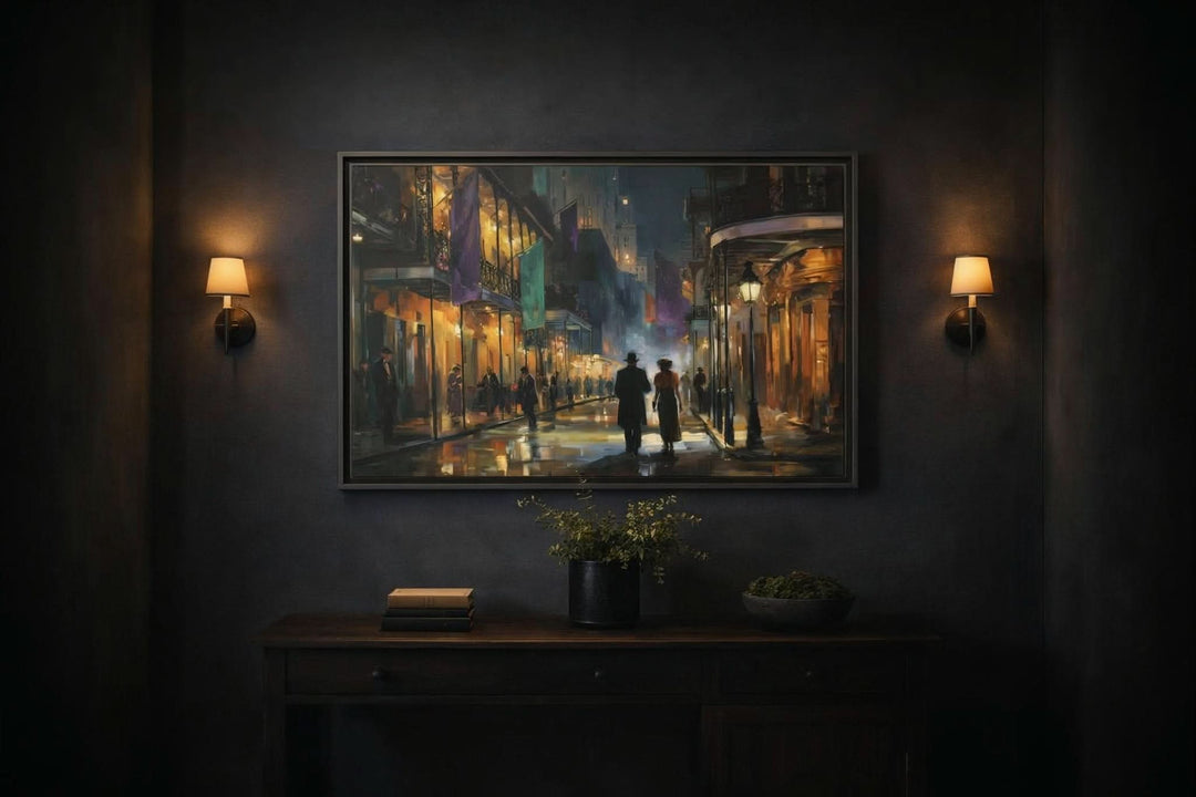 The Calm of Carnival Eve - Canvas - Texas Cowboy Creations