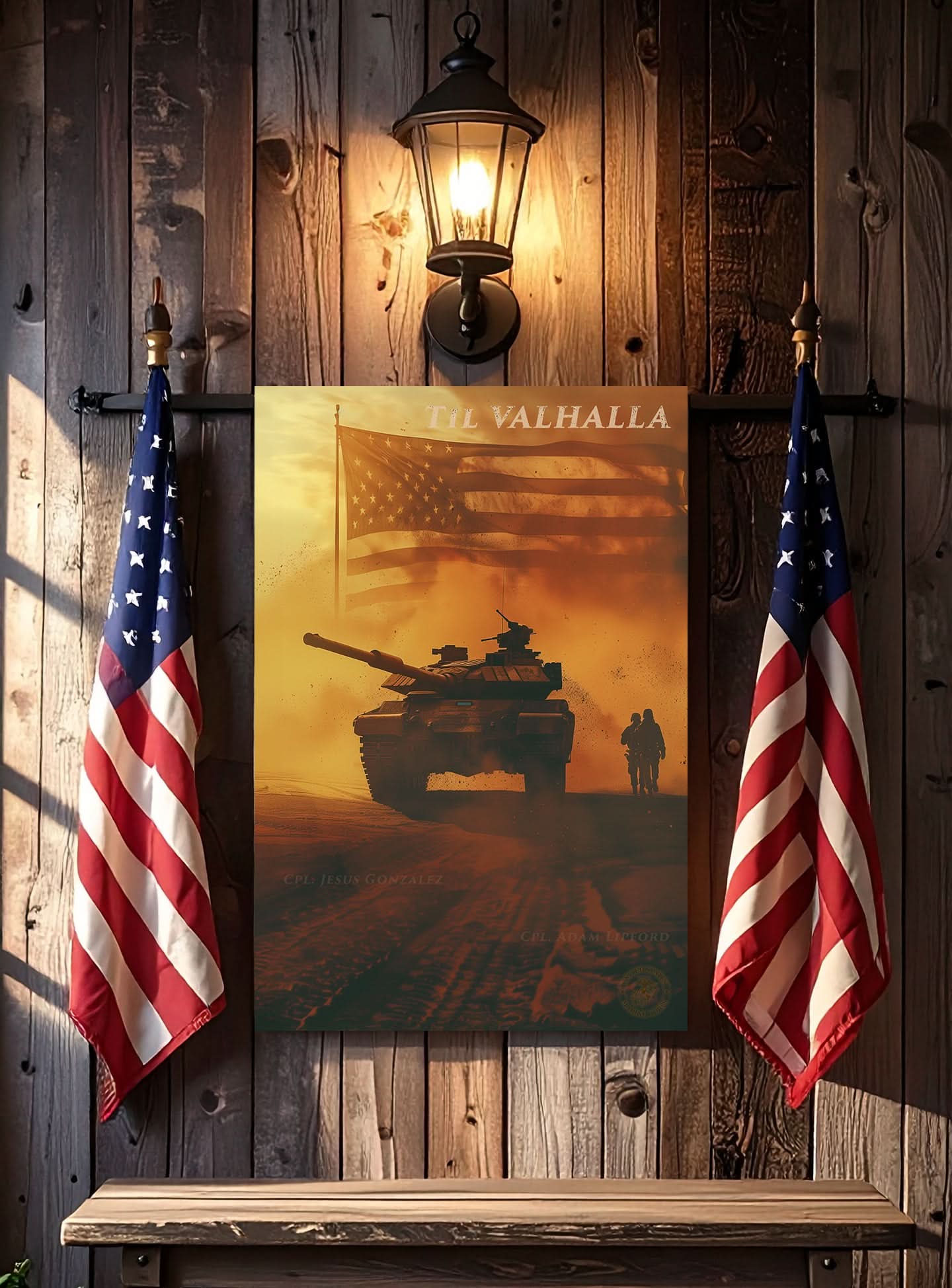 Til Valhalla – Honor & Valor Metal Wall Art - Home Decor - Texas Cowboy Creations