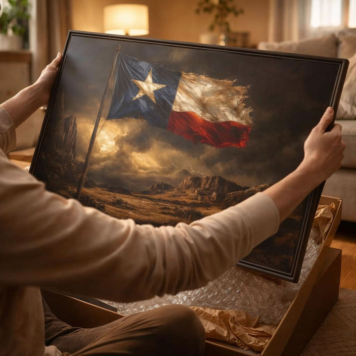 Lone Star Resilience - Canvas - Texas Cowboy Creations