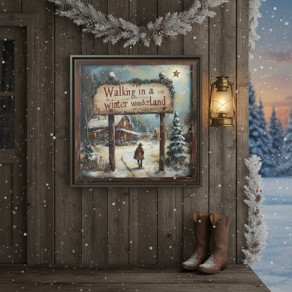 Walking in a Winter Wonderland - Texas Cowboy Creations